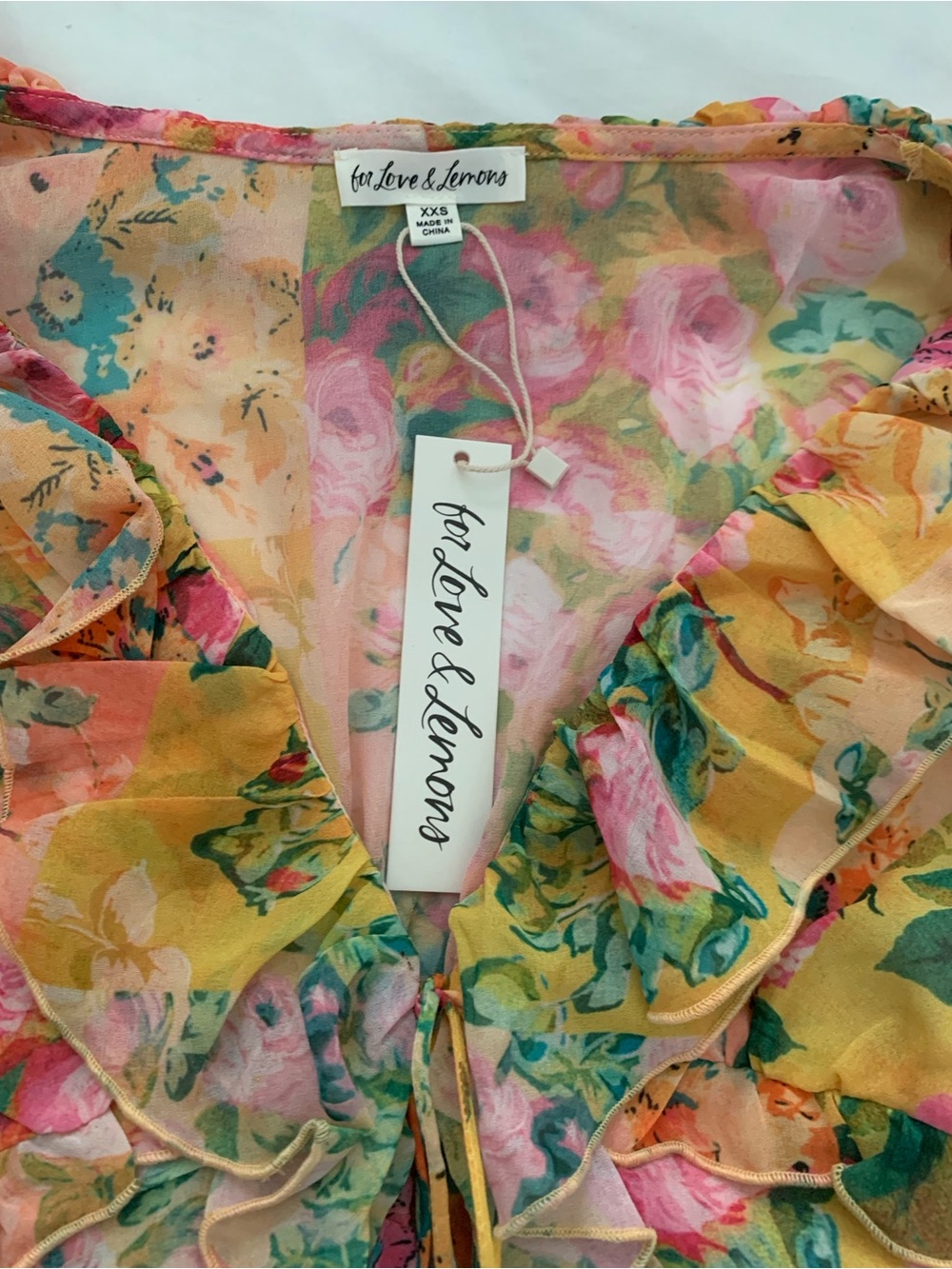 For Love And Lemons Nina Top Size XXS NWT - Picture 8 of 8